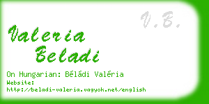 valeria beladi business card
